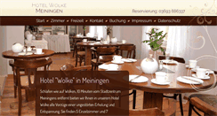 Desktop Screenshot of hotel-wolke-meiningen.de